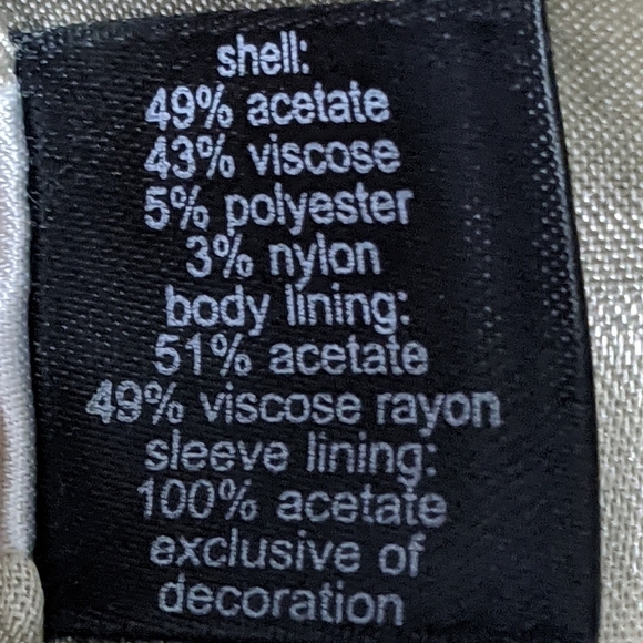 The Limited Champagne Jacquard Blazer - Sz 10 - Picture 8 of 9